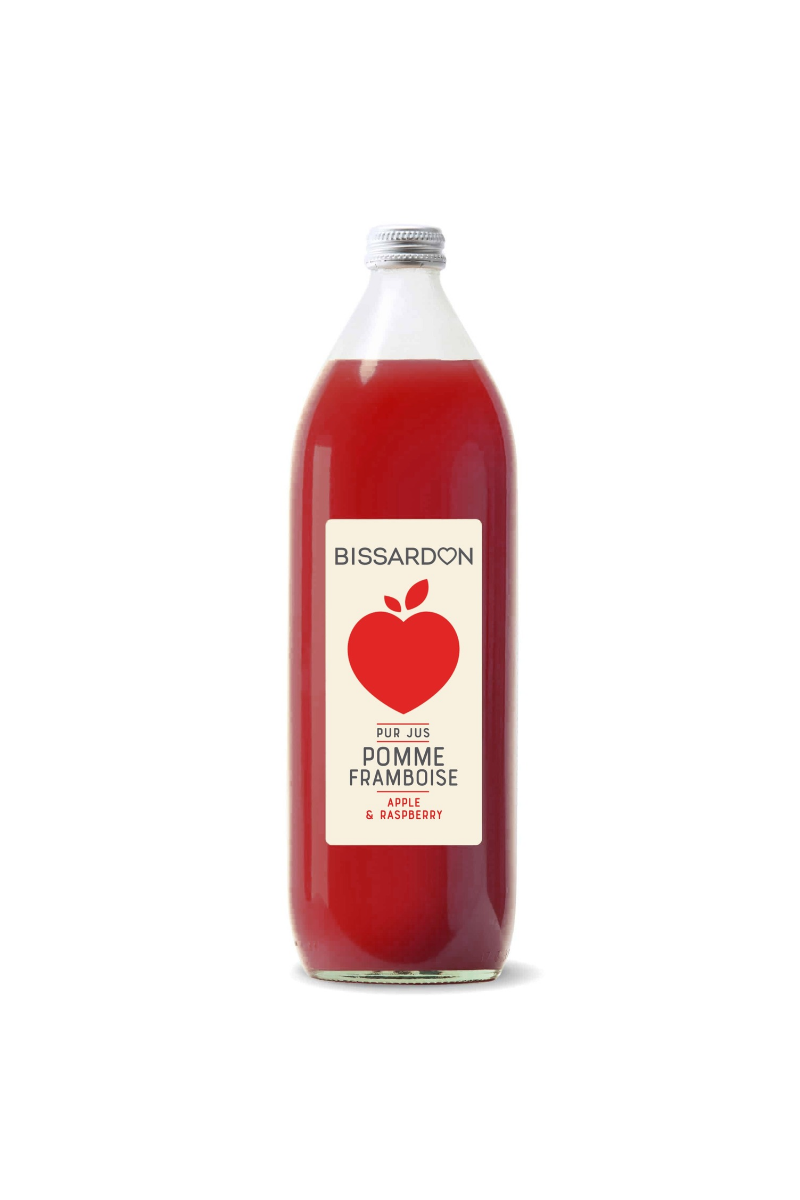 Bissardon, pur jus pomme framboise - 1L
